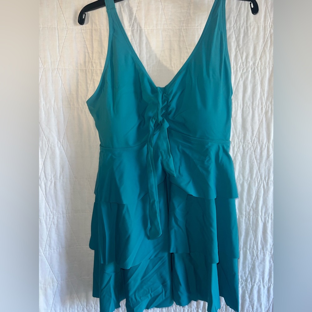 Bloomchic turquoise plus size bikini two piece